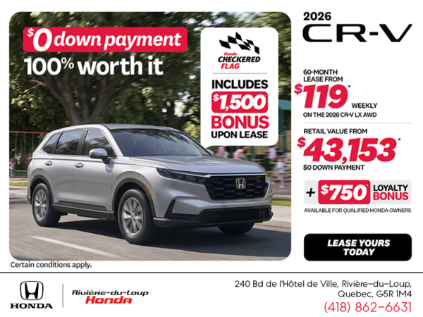 Get the 2026 Honda CR-V!