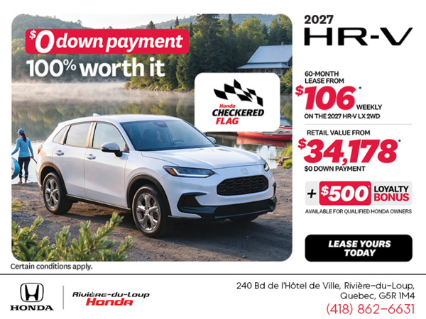 Get the 2027 Honda HR-V!