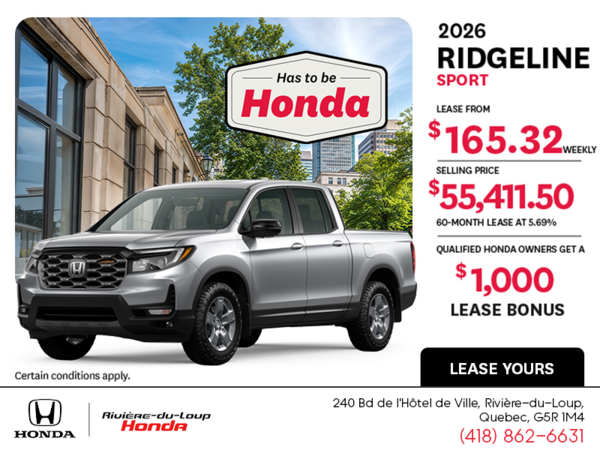 2026 Honda Ridgeline