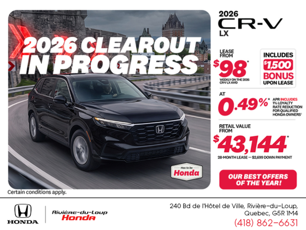 Get the 2026 Honda CR-V!