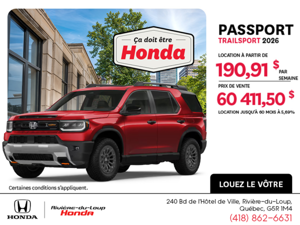 Honda Passport 2026