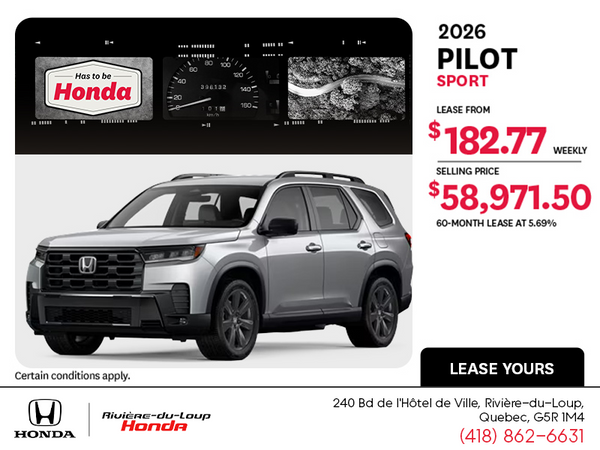 2026 Honda Pilot