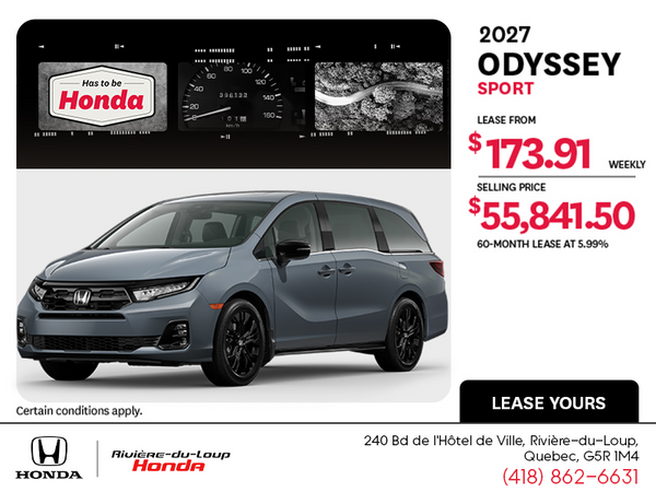 2027 Honda Odyssey