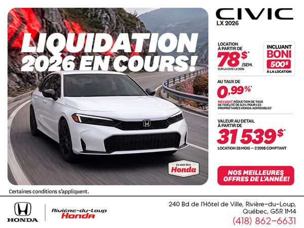 Honda Civic Sedan 2026