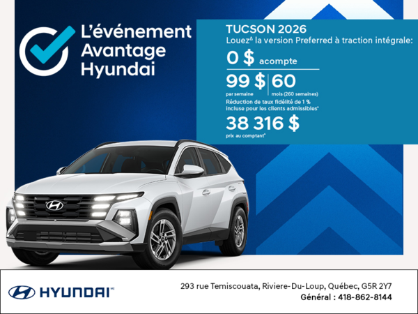 Événement du mois de Hyundai