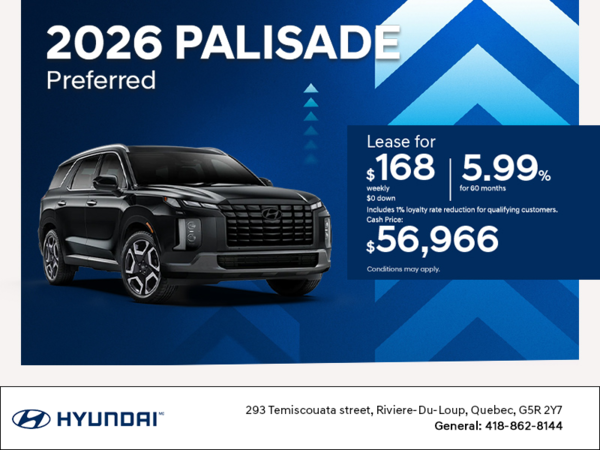 Get the 2026 Hyundai Palisade