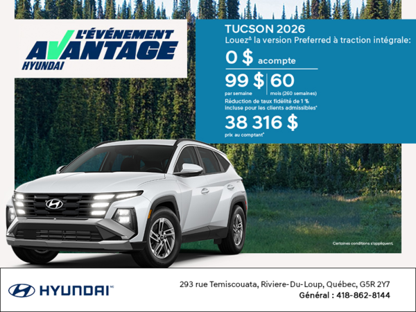 Événement du mois de Hyundai
