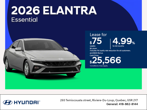 Get the 2026 Hyundai Elantra