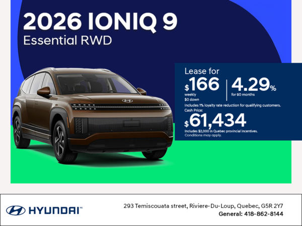 Get the 2026 Hyundai IONIQ 9