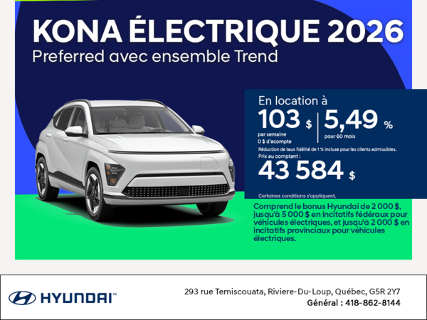 Hyundai KONA Electric 2026