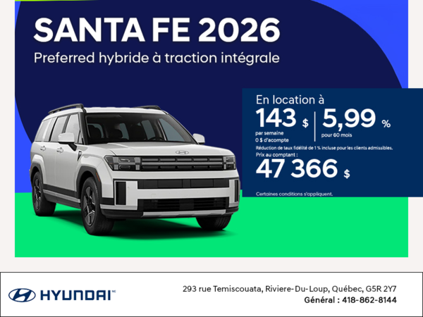 Hyundai Santa Fe Hybrid 2026