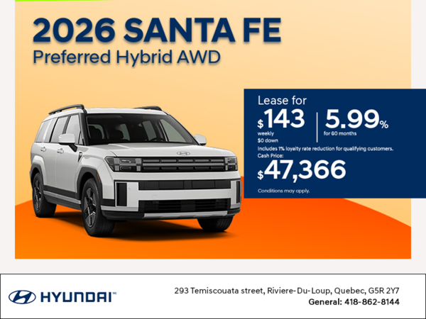 2026 Hyundai Santa Fe Hybrid