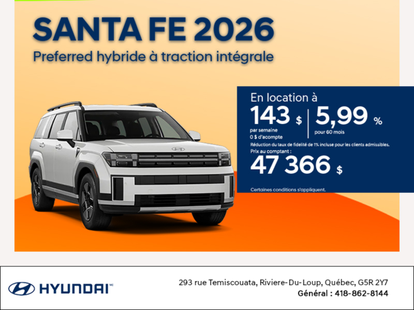 Hyundai Santa Fe Hybrid 2026
