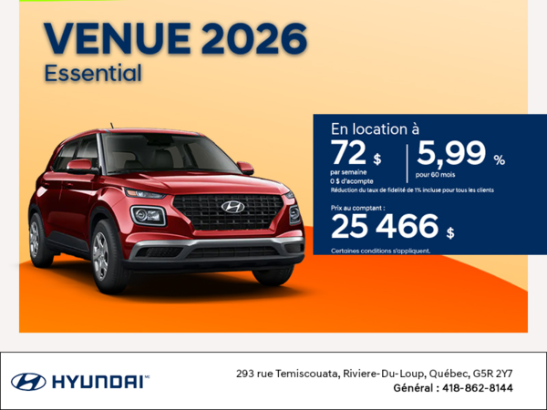 Hyundai Venue 2026