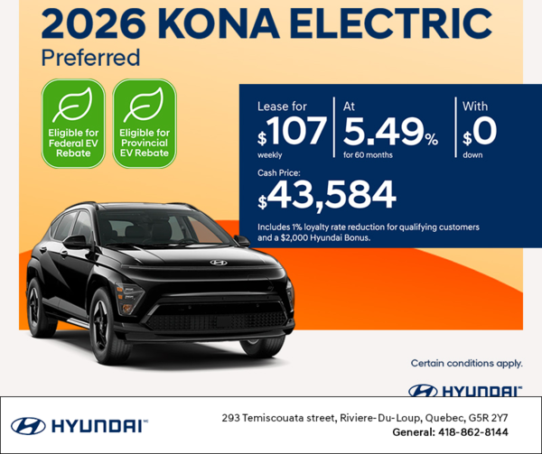2026 Hyundai KONA Electric