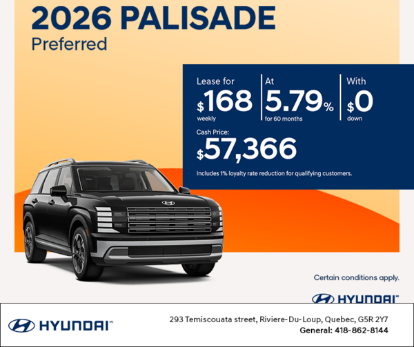 2026 Hyundai Palisade