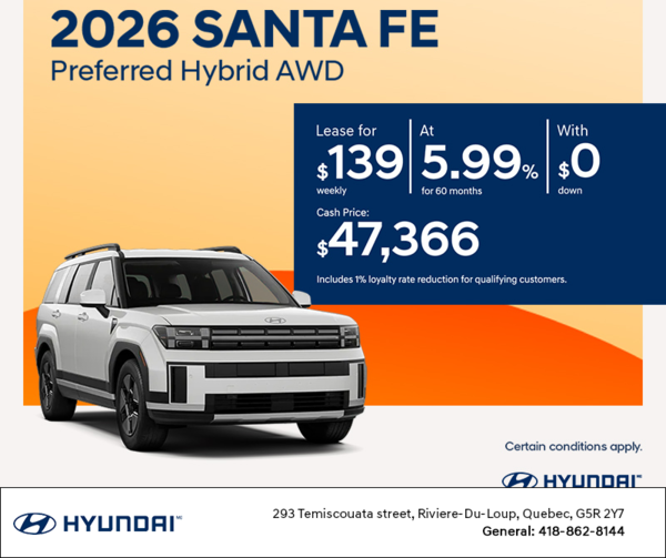 2026 Hyundai Santa Fe Hybrid