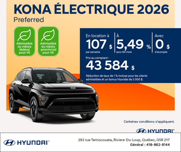 Hyundai KONA Electric 2026