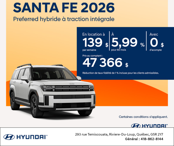 Hyundai Santa Fe Hybrid 2026