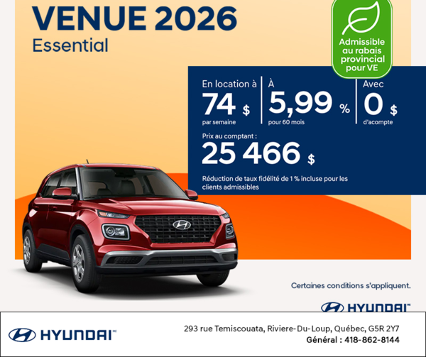 Hyundai Venue 2026