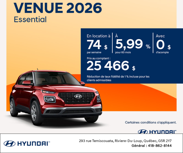Hyundai Venue 2026