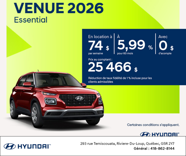 Hyundai Venue 2026
