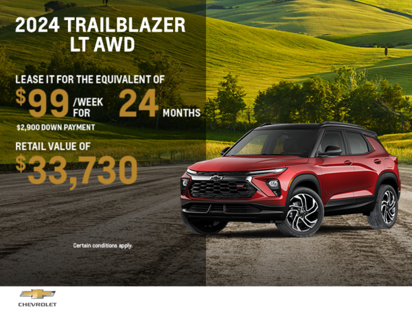 Get the 2024 Chevrolet Trailblazer LT AWD