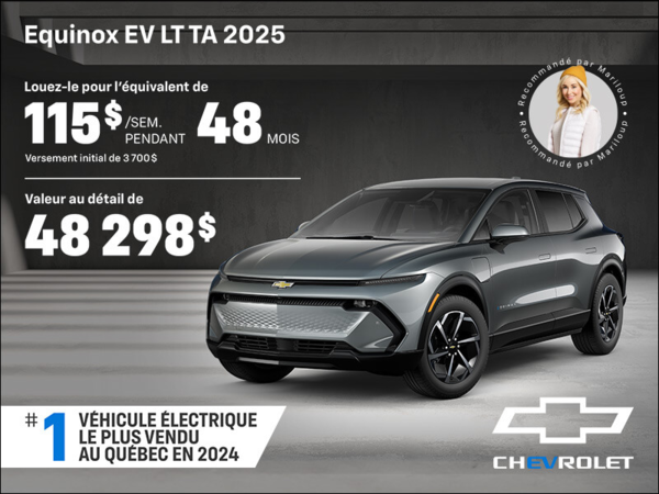 Procurez-vous le Chevrolet Equinox EV 2025