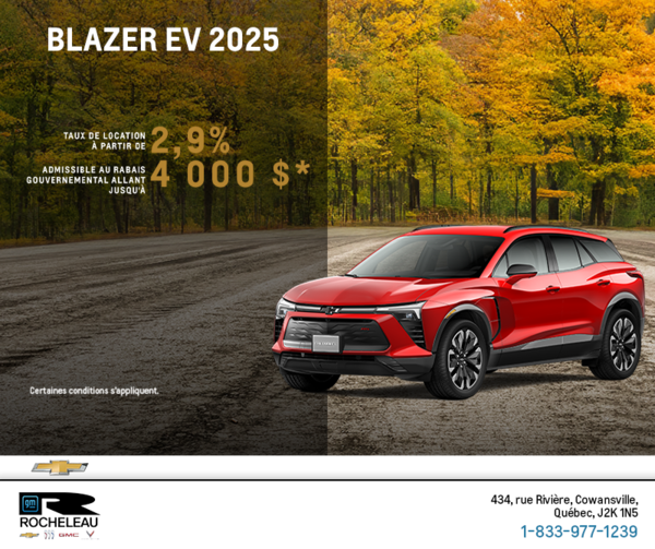 Procurez-vous le Chevrolet Blazer EV 2025