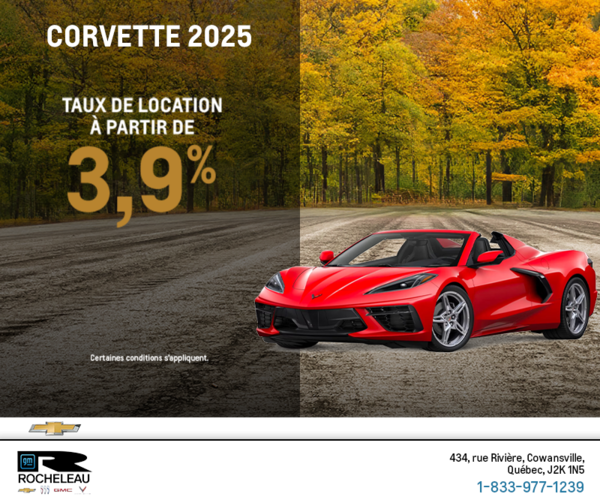 Procurez-vous le Chevrolet Corvette 2025