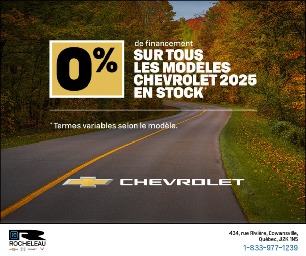 L'événement du mois Chevrolet