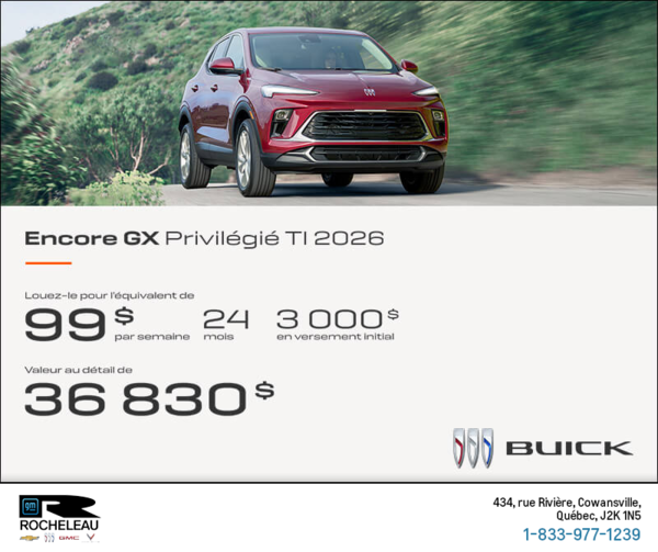 Procurez-vous le Buick Encore GX 2025