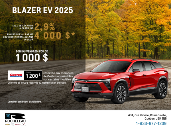 Procurez-vous le Chevrolet Blazer EV 2025