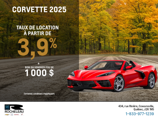 Procurez-vous le Chevrolet Corvette 2025