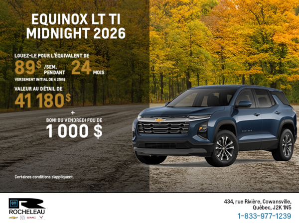 Procurez-vous le Chevrolet Equinox LT TI 2026