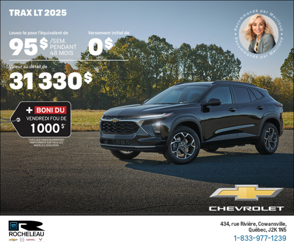 Procurez-vous le Chevrolet Trax LT 2025