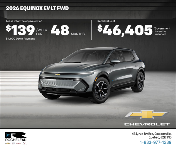 Get the 2026 Chevrolet Equinox EV