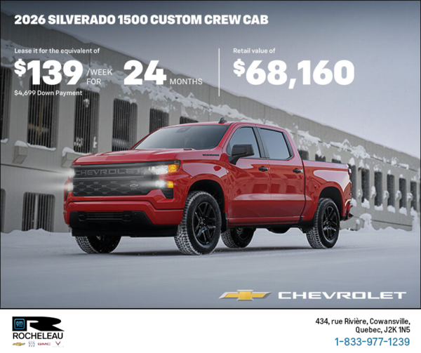 Get the 2026 Chevrolet Silverado 1500