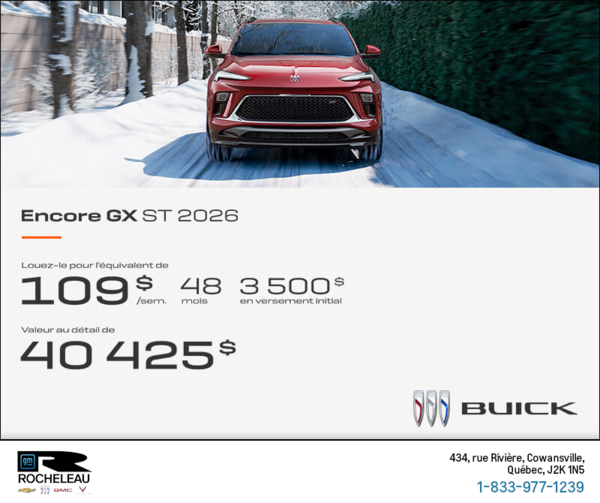 Procurez-vous le Buick Encore GX 2026