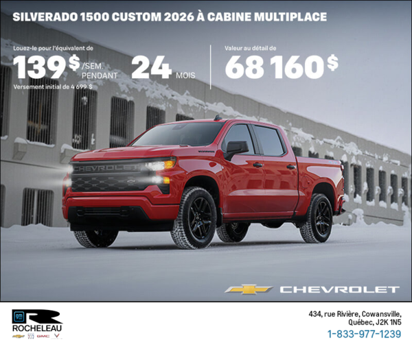 Procurez-vous le Chevrolet Silverado 1500 2026
