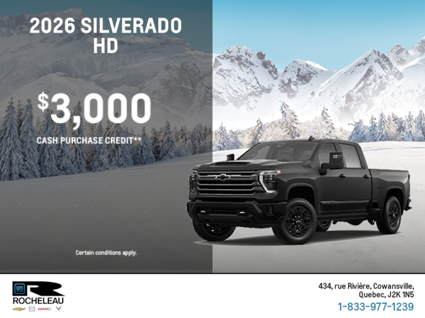 Get the 2026 Chevrolet Silverado HD