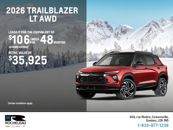 Get the 2026 Chevrolet Trailblazer LT AWD