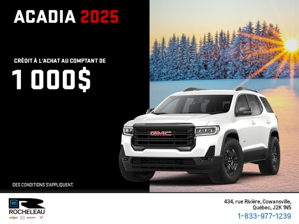 Le GMC Acadia 2025