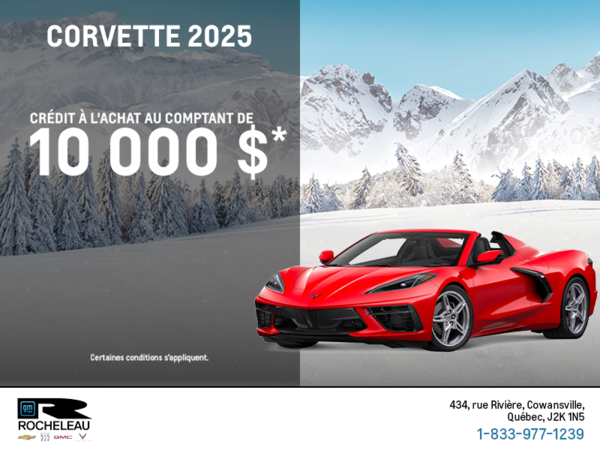 Procurez-vous le Chevrolet Corvette 2025