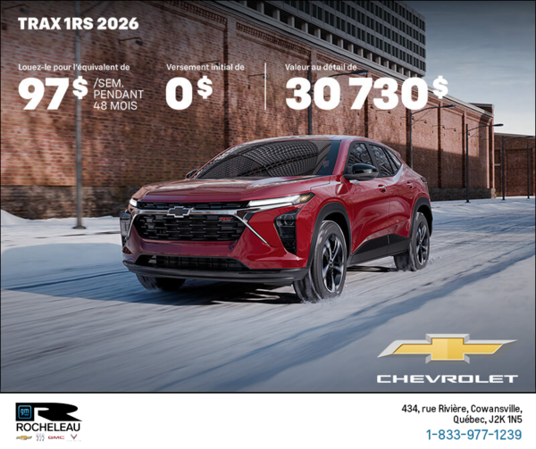 Procurez-vous le Chevrolet Trax 2026