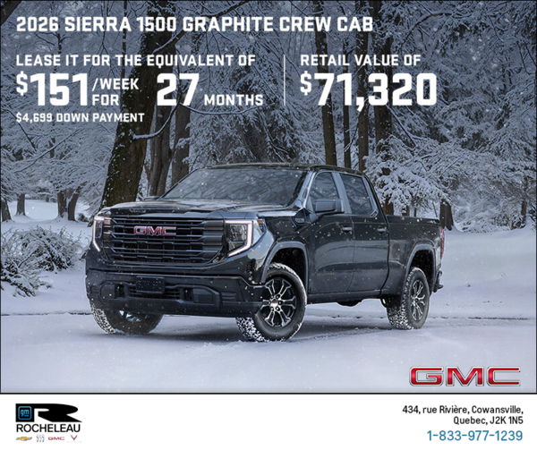 The 2026 GMC Sierra 1500 Graphite