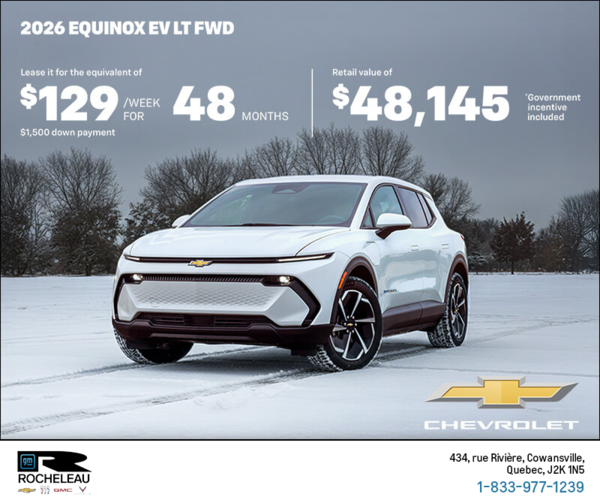 Get the 2026 Chevrolet Equinox EV