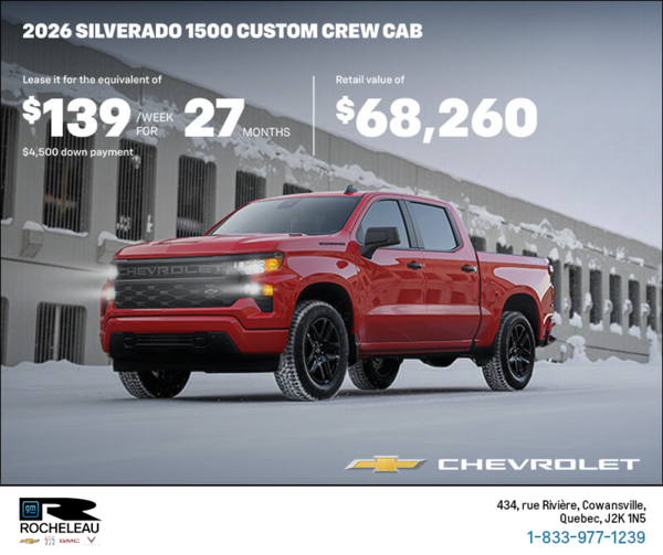 Get the 2026 Chevrolet Silverado 1500