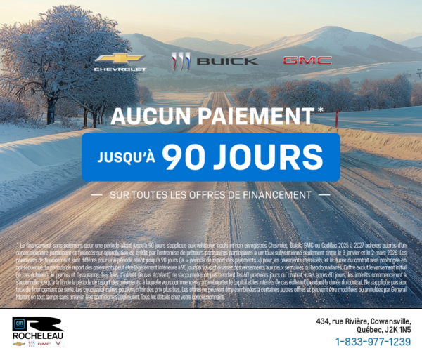 L'événement Chevrolet 90 jours