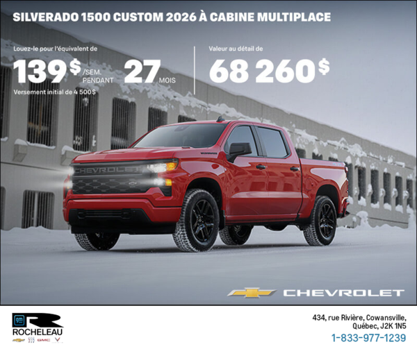 Procurez-vous le Chevrolet Silverado 1500 2026